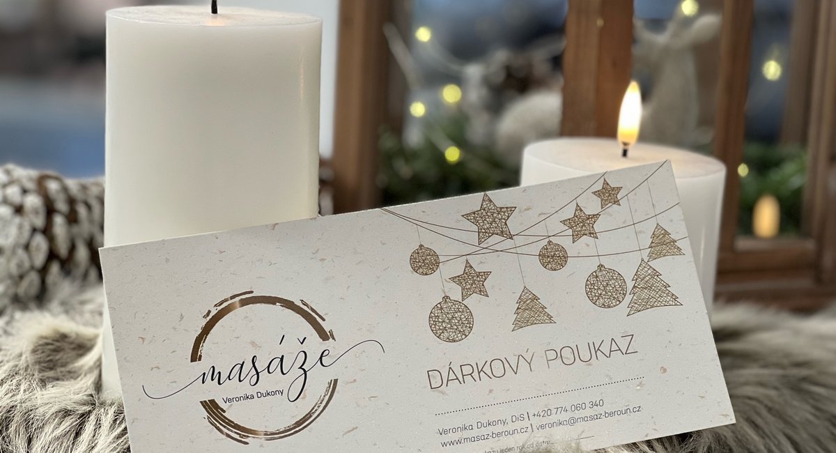 Masáže Beroun - Vánoční poukaz